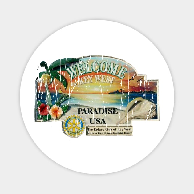 WELCOME TO KEY WEST FLORIDA Magnet by Cult Classics